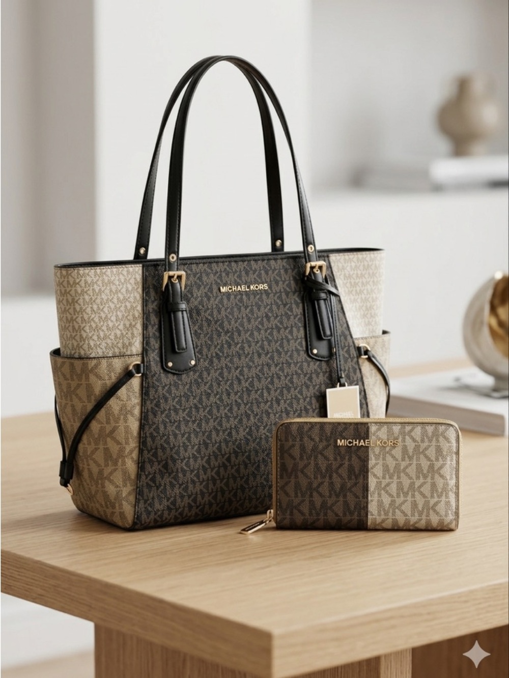 Michael Kors Voyager East/West Tote and Wallet